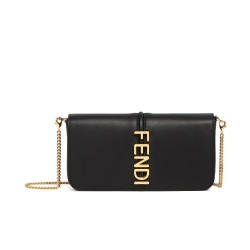 Portafoglio Fendi Fendigraphy Su Catena 8BS076 Nero