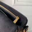 Pari all'originale replica Portafoglio LV con catena Ivy M82210 Nero