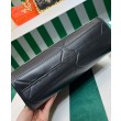 Prada Borse Firmate Replica Prada Symbole piccola in pelle con impunture 1BA379 Nera