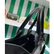 Prada Borse Firmate Replica Prada Symbole piccola in pelle con impunture 1BA379 Nera
