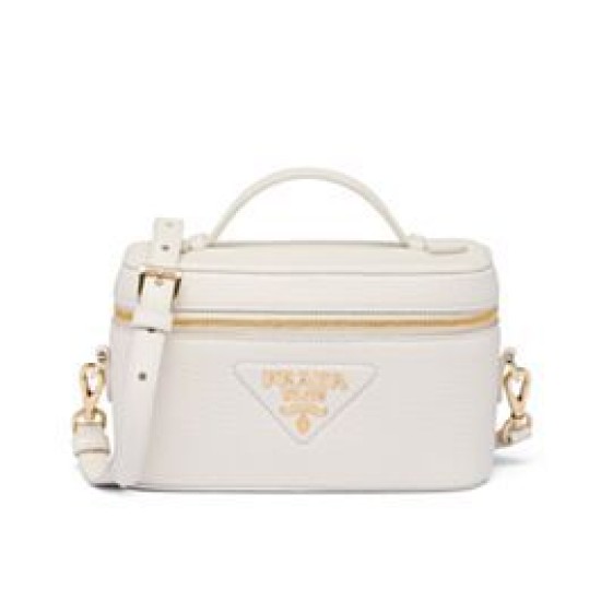 Prada Miniborsa in pelle 1BH202 Bianca