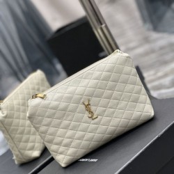 Sito Replica Pochette cosmetica con cerniera YSL Saint Laurent Gaby 23 cm bianca imitazioni Miglior Prezzo Pochette cosmetica con cerniera YSL Saint Laurent Gaby 23 cm bianca Replica