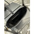 YSL Saint Laurent Le 5 A 7 Mini verticale in pelle conciata al vegetale nera
