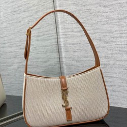 Miglior Prezzo Dettagli perfetti Imitazioni borse griffate Hobo YSL Saint Laurent Le 5 A 7 in pelle di tela Replica