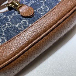 Dupe Mini borsa a tracolla Jackie 1961 637092 blu imitazioni perfette Replica Mini borsa a tracolla Jackie 1961 637092 blu Griffate