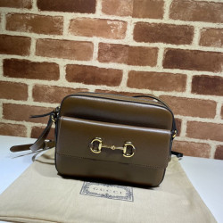 Borsa a tracolla piccola Horsebit 1955 45454 Caffè