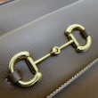 Borsa a tracolla piccola Horsebit 1955 45454 Caffè Borsa a tracolla piccola Horsebit 1955 45454 Caffè