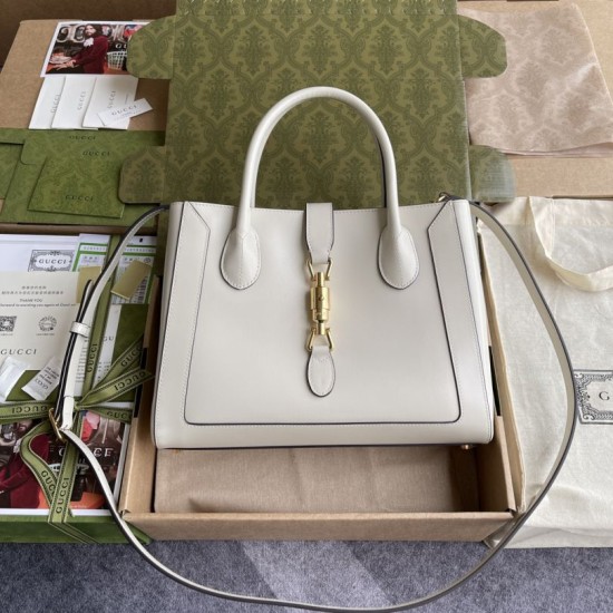 Borse Replica tote media Jackie 1961 649016 bianca