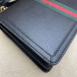 Imitazione Ophidia piccola borsa con manico superiore con Web 652683 nero
