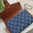 Mini borsa a catena Dionysus 401231 blu