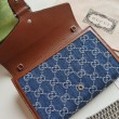 Mini borsa a catena Dionysus 401231 blu