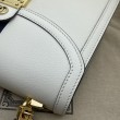 Ophidia piccola borsa con manico superiore con Web 652683 bianco