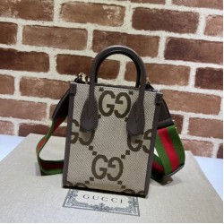 Miglior Prezzo Mini borsa tote Gucci Jumbo GG 699406 Cammello Replica