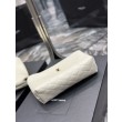 Astuccio cosmetico con cerniera YSL Saint Laurent Gaby 23 cm bianco