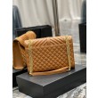 Borse Replica a busta grande YSL Saint Laurent Mix Matelasse Caramello 31cm
