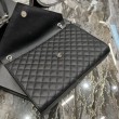 Borsa a busta grande YSL Saint Laurent Mix Matelasse nera 31 cm