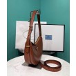 Borsa a tracolla in pelle Prada 1BC194 Caffè