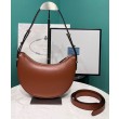 Borsa a tracolla in pelle Prada 1BC194 Caffè