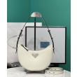 Borse Replica a tracolla in pelle Prada 1BC194 Crema