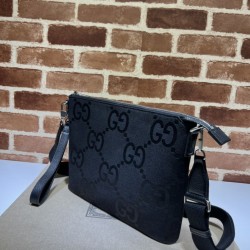 Borse Imitazioni a tracolla media Gucci Jumbo GG 739668 Nera