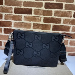 Borse Imitazioni a tracolla media Gucci Jumbo GG 739668 Nera