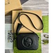 Borsa a tracolla piccola Gucci Blondie 742360 nera