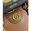 Borsa a tracolla piccola Gucci Diana 735153 Caffè