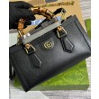 Borse Firmate Replica a tracolla piccola Gucci Diana 735153 nera