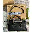Borse Firmate Replica a tracolla piccola Gucci Diana 735153 nera