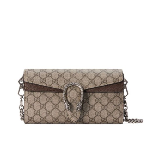 Qualità premium Borse Replica piccola Gucci Dionysus 731782 Caffè scuro