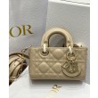 Bora Pari all'originale replica Christian Dior Micro Lady d-Joy Latte Patent Cannage Vitello Albicocca