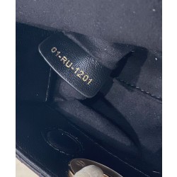 Borse Replica Alta Qualità Christian Dior Small Lady D-Joy Latte Patent Cannage Vitello Nero
