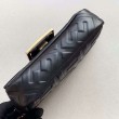 Bora Pari all'originale replica con motivo FF Mini Baguette Fendi nera