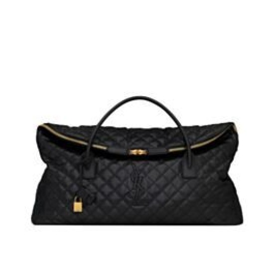 Borsa Da Viaggio Gigante YSL Saint Laurent Es In Pelle Trapuntata Nera
