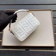 Borse Imitazioni Fendi Mini Baguette Motivo FF Bianca
