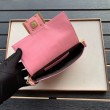 Borsa Fendi Mini Baguette Motivo FF Rosa
