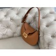 Borsa Hobo Croissant Piccola Fendi Marrone