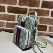 Borse Replica mini Gucci Ophidia tela GG Supreme 671682 Bianco