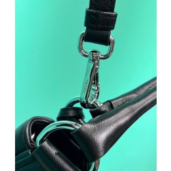 Borse Firmate Replica Prada Moon imbottita in nappa 1BA381 nera