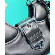 Borse Firmate Replica Prada Moon imbottita in nappa 1BA381 nera