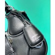 Borse Firmate Replica Prada Moon imbottita in nappa 1BA381 nera