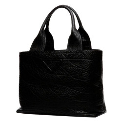 Borsa shopping in pelle Prada 1BG440 nera