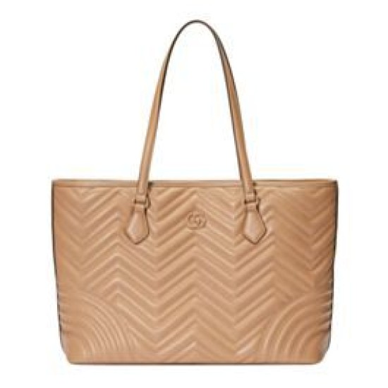 Borse Replica Alta Qualità tote grande Gucci GG Marmont 739684 Albicocca