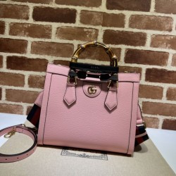 Borsa tote piccola Gucci Diana 702721 Rosa