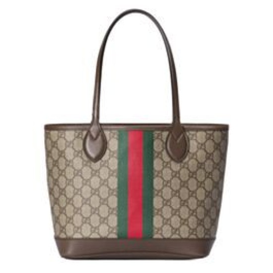 Borsa tote piccola Ophidia Gucci 726762 Caffè scuro