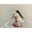 Christian Dior Caro Pouch Cannage Vitello Bianco