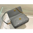 Christian Dior Caro Pouch Cannage Vitello Blu