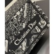 Christian Dior Medium Dior Book Tote Borse Imitazioni con motivo Plan de Paris ricamato nera