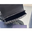 Christian Dior Saddle Men Pouch Dior Oblique Jacquard Beige / Nero