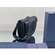Christian Dior Saddle Men Pouch Dior Oblique Jacquard nero